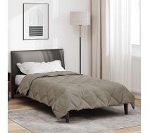 Pilnas Gada Sega Gaiši Pelēks 200 X 135 Cm Mikrošķiedra Vidaxl 8721364404946