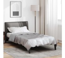 Pilnas Gada Sega Sudraba 200 X 135 Cm Satīns Un Mikrošķiedra Vidaxl 8721364406988