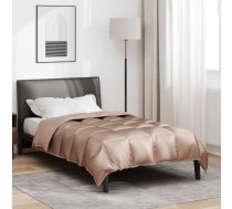Ziemas Gultas Sega Zelts 200 X 135 Cm Satīns Un Mikrošķiedra Vidaxl 8721364407107