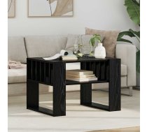 Kafijas Galdiņš Melns Ozolkoks 66 X 49,5 X 45 Cm Vidaxl 8721364488953