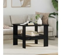 Kafijas Galdiņš Melns Ozolkoks 57 X 55 X 45 Cm Vidaxl 8721364490239