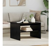 Kafijas Galdiņš Melns Ozolkoks 60 X 50 X 40 Cm Vidaxl 8721364490475