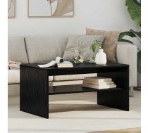 Kafijas Galdiņš Melns Ozolkoks 80 X 50 X 40 Cm Vidaxl 8721364490550