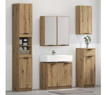 Vannas Istabas Mēbeļu Komplekts Ar Plauktu 4 Pcs Artisānā Ozols Vidaxl 8721364528925