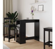 Bāra Galds Melns Ozolkoks 101 X 40 X 103,5 Cm Inženierijas Koks Vidaxl 8721364562264