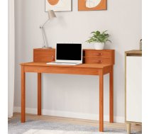 Galds Ar Plauktu Vaks Brūns 110 X 50 X 93 Cm Ciets Priedes Koks Vidaxl 8721364590861