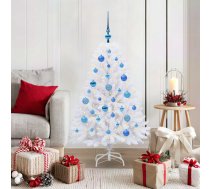 Mākslīgā Saliekamā Ziemassvētku Egle Su 150 Led Balts 120 Cm Vidaxl 8721364887244