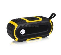 New Rixing NR5016 Wireless Portable Bluetooth Speaker Stereo Sound 10W System Music Subwoofer Column, Support TF Card, FM(Yellow)