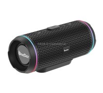 Oneder V10 Bluetooth 5.0 Color Dual LED lights, TWS Connection Function, 10W Stereo CD Quality，Support TF Card & USB Drive & AUX & FM(Black)