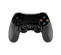 2 PCS Bluetooth Wireless Gamepad Touch Screen With Light Audio Dual Vibration Controller For PS4(Black)