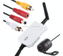 903S WiFi HD Video Transmitter for Car, with Mini Butterfly Type Rear View Camera(White)