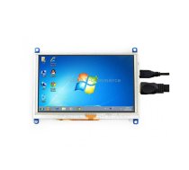 WAVESHARE 5 Inch HDMI LCD (G) 800x480 Touch Screen for Raspberry Pi Supports Various Systems