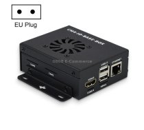 Waveshare Mini IO Board Lite Ver Mini-Computer Base Box with Metal Case & Cooling Fan for Raspberry Pi CM4(EU Plug)