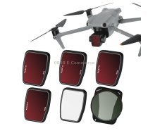 For DJI Air 3 RCSTQ Multi-Layer Coating Waterproof Filter, Spec: ND-PL8/16/32/64 +UV +CPL 6-in-1
