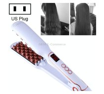 Multi-functional Long & Short Hair Styling Iron Ceramic Tourmaline Volumizing Hair Iron(White gold)