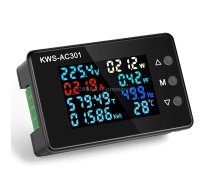 KWS-AC301L-20A 50-300V AC Digital Current Voltmeter with 485 Communication(Black)