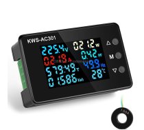 KWS-AC301L-100A 50-300V AC Digital Display Closed Current Voltmeter with 485 Communication(Black)