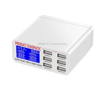 WLX-899 30W USB Charger 5V 6A Output 3.5A Max High Speed 6-Ports USB Charger with Digital Display & 1.5m Cable