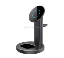 S36 3 in 1 15W Multifunctional Magnetic Wireless Charger for Mobile Phones / Apple Watches / AirPods (Black)