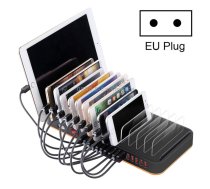 WLX-815 100W 15 Ports USB Fast Charging Dock Smart Charger with Phone & Tablet Holder, EU Plug