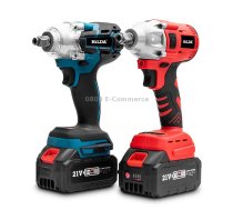 HILDA Motorized Wrenches Lithium Repair Parts With 22mm Socket, EU Plug, Model: Blue With 1 Battery+1 Charger(3000mAh)