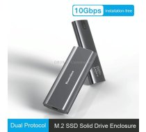 Blueendless 2810 General Dual Protocol Wiring 2-in-1 M.2 Mobile Hard Disk Case SSD External Solid Hard Drive Enclosure Box