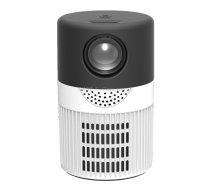 T400 3000 Lumens LED Mini Projector Support Wifi Screen Mirroring, Plug Type:EU Plug(Black White)