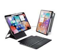 For Xiaomi Pad 6 / 6 Pro DUX DUCIS DK Floating Magnetic Keyboard Leather Tablet Case with Holder(Black)