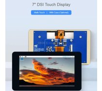 Waveshare 7 inch 800×480 IPS Capacitive Touch Display, DSI Interface, 5-Point Touch with Case