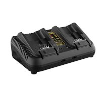 DCB102 For DeWalt 10.8V-20V Lithium Battery Dual Charger, Plug: US