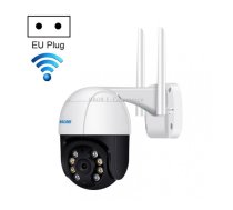 ESCAM QF218 1080P Pan / Tilt AI Humanoid Detection IP66 Waterproof WiFi IP Camera, Support ONVIF / Night Vision / TF Card / Two-way Audio, EU Plug