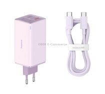 Baseus GaN6 Pro 100W 2 x USB-C / Type-C + 2 x USB Fast Charger, EU Plug(Purple)