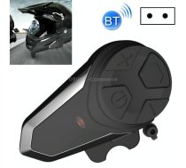 BT-S3 Motorcycle Helmet Bluetooth Headset Motorcycle Intercom Bluetooth Headset, Specification:With EU Plug Charger(Black)