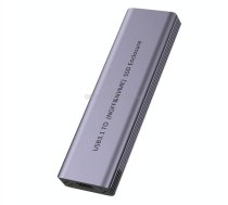 S186 Aluminum Alloy NVME M.2 External Hard Drive Enclosure USB3.1 10Gbps SATA SSD Case