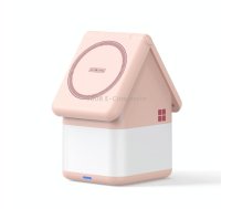 DUZZONA W20 4 in 1 15W Magnetic Wireless Charger Station(Pink)