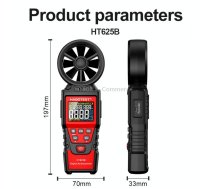 HABOTEST Handheld High-Precision Digital Anemometer With USB(HT625B)