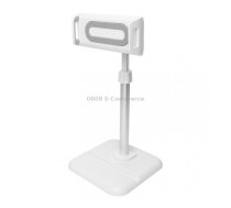 Telescopic Adjustment Live Frame Desktop Tablet Mobile Phone Bracket, Specification: K05 Flat Plate (White Gray)