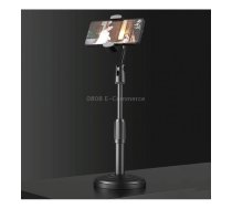 4 PCS Desktop Stand Mobile Phone Tablet Live Broadcast Stand Telescopic Disc Stand, Colour: Black