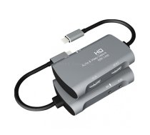 Z30A HDMI Female + Mic to HDMI Female + Audio + USB-C / Type-C Video Capture Box