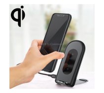 ROCK W30 15W Mobile Phone Wireless Charger Foldable Desktop Holder (Black)