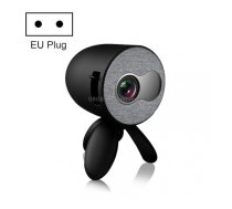 YG220 Same Screen Version Children Projector Mini LED Portable Home Speaker Projector, Plug Type:EU Plug(Black)