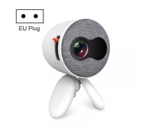 YG220 Same Screen Version Children Projector Mini LED Portable Home Speaker Projector, Plug Type:EU Plug(White)