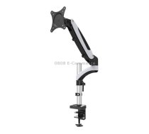 Gibbon Mounts Desktop Lifting Rotating Computer Monitor Stand, Specification Table Clip White GM112C