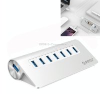 ORICO M3H7-V1 Aluminum Alloy 7 USB 3.0 Ports HUB with 30W Power Adapter