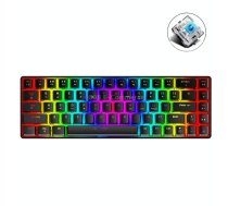 ZIYOU LANG T8 68 Keys RGB Luminous Gaming Mechanical Keyboard, Cable Length:1.6m(Black Green Shaft)