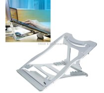 Aluminum Alloy Cooling Holder Desktop Portable Simple Laptop Bracket, Six-stage Support, Size: 21x26cm (Silver)