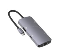 UC910 6-in-1 Type-C to HD+PD3.0+RJ45+USB3.0+USB2.0 x 2 Hub Adapter