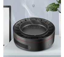 Multifunctional Ashtray Negative Ion Intelligent Air Purifier PM2.5 Home Car Smart Air Freshener Air Cleaner(Black)