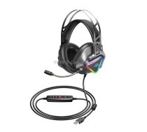 Remax RM-810 Wargod Series Intelligent Noise Reduction Gaming Headphone with Mic(Grey)