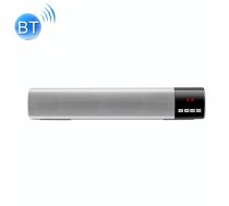 TOPROAD High Power 10W HIFI Portable Wireless Bluetooth Speaker Stereo Soundbar TF FM USB Subwoofer Column for Computer TV Phone(Silver)